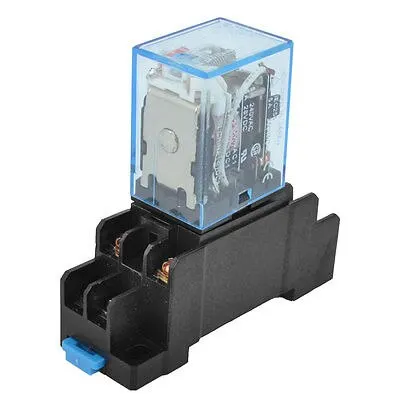 

AC 220V-240V Coil 4PDT Power Relay MY2N-J l 5A 8 Pin Socket Base