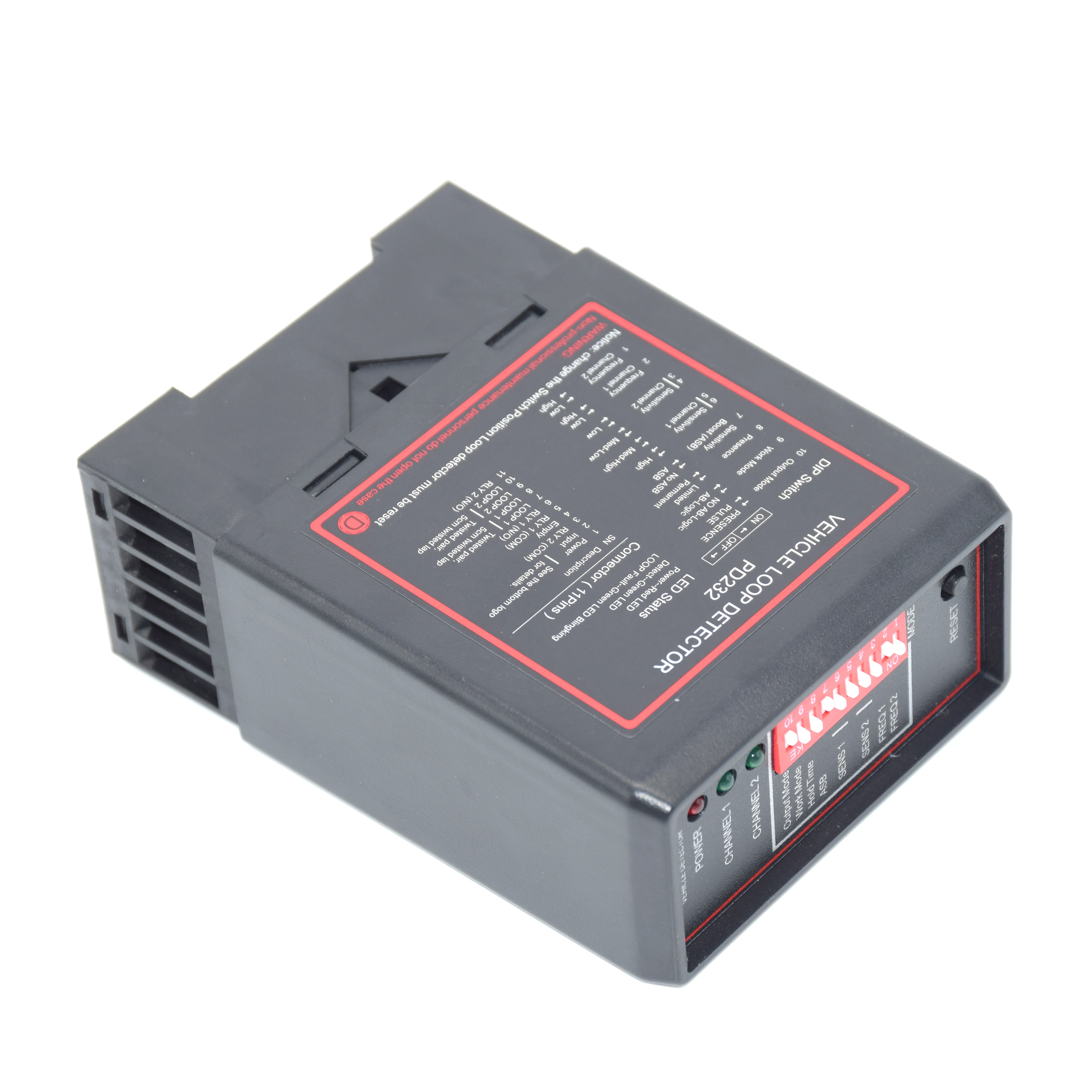 PD232A 2 Channel Vehicle Loop Detector For Door Opener Car Parking Management