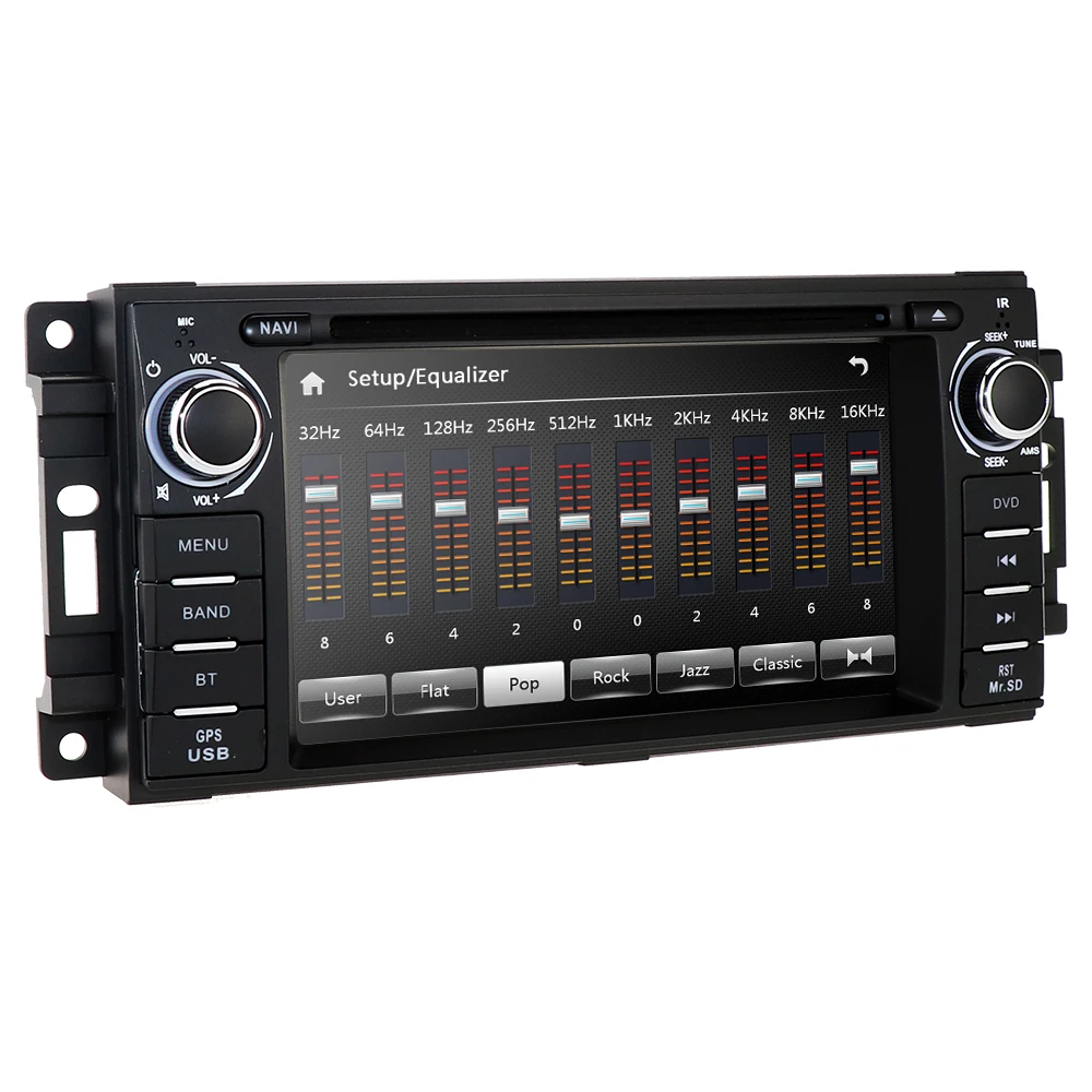 Flash Deal 6.2inch HD Head Unit GPS Navigation Radio Stereo Car DVD Player for JEEP Patriot Compass/DODGE Journey/Chrysler Sebring BT 2