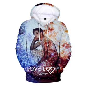 

GOT7 3D hoodies men/women/kids Fall New Fashion cool Long sleeve Fan favorite Sweatshirts GOT7 3D hoody men casual tops