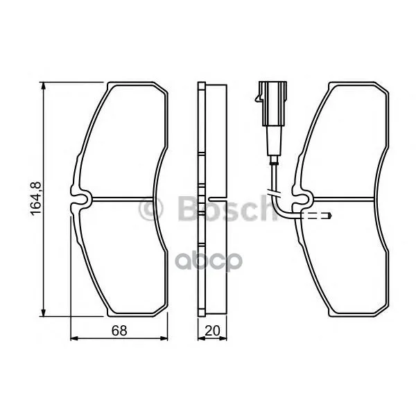 Колодки Тормозные Дисковые Передн Nissan: Cabstar 35.13/35.14/35.15/45.13/45.15 06-11 Bosch арт. 0986494278