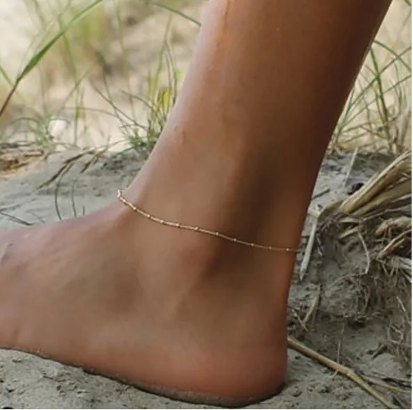 Пляжный браслет с двумя крючками и кисточками ножной ювелирное изделие женские