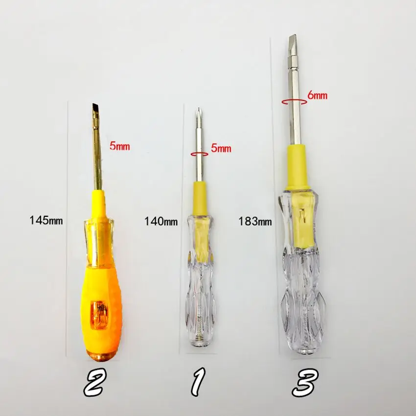 Испытания цепи ручка-отвертка Phillips тестер напряжения электрического счетчика