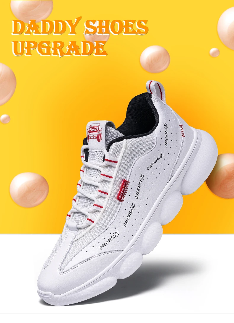 ONEMIX/прогулочная обувь для мужчин; Легкие кроссовки для отдыха; модная повседневная уличная спортивная обувь на шнуровке; мягкая Уличная обувь для бега