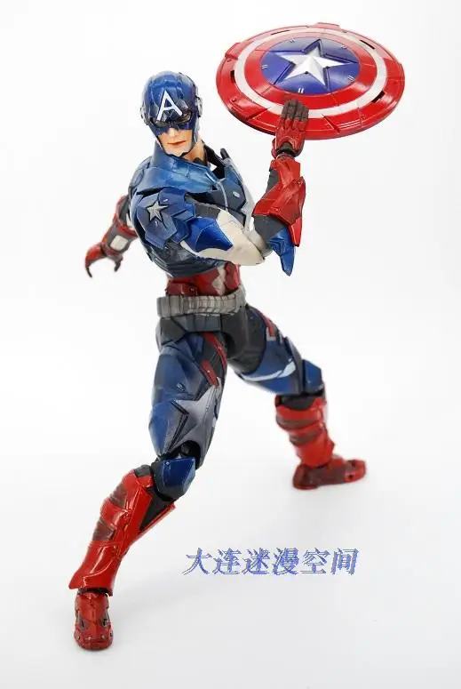 16 アクションフィギュアキャプテンアメリカアニメプレイアーツ Pvc 27 センチメートル南北戦争スーパーヒーローマーベル可動おもちゃギフトグッズモデル Play Arts Action Figurecaptain America Aliexpress