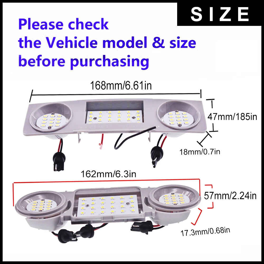 1 шт. 48smd светодиодный светильник для салона автомобиля для Volkswagen VW Golf4 5 6 Plus Passat Jetta Sharan Tiguan Touran светодиодный светильник для чтения комнаты