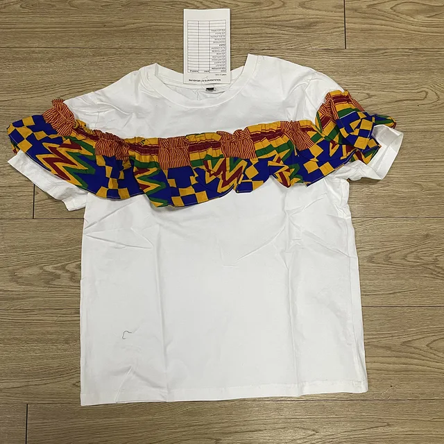 New African Women's Dress National Characteristics Batik Printed Polyester Half Skirt Short Dress Dress as picture