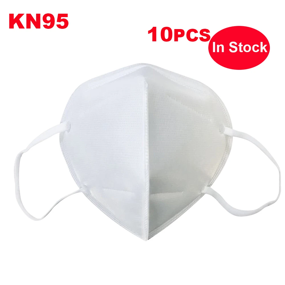 

10 pcs in stock KN95 N95 Anti infection Particulate Disposable mask Anti-fog PM2.5 Dustproof Protective Mask Safety mascherina