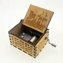 Крестный отец богемная Рапсодия музыкальная шкатулка деревянная рука коленчатый Imagine John Star Wars Рождественская королева музыкальная шкатулка Прямая поставка