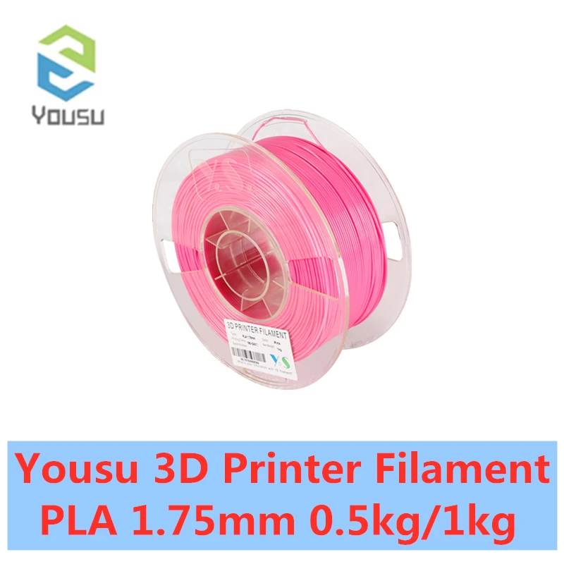 Нить для 3d принтера YOUSU PLA 1,75 мм 0,5 кг/1 кг 170 м/340 м многоцветная нить для 3d печати PLA только для России