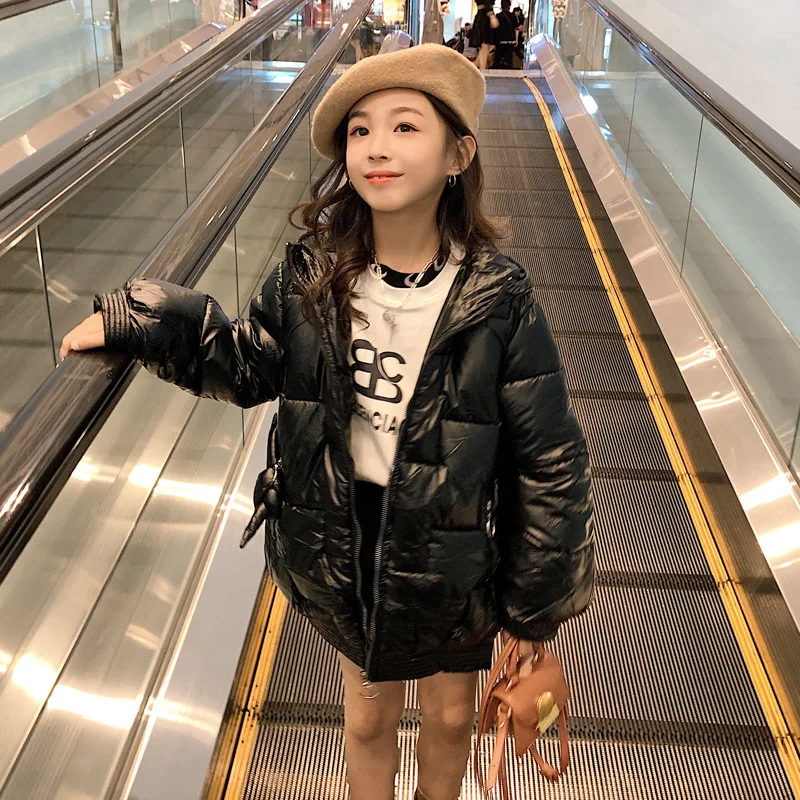 

Kids Girls Jacket 2019 Autumn Winter Jacket for Girls Coat Baby Warm Hooded Outerwear Coat Girls Clothing Children 12 10 9