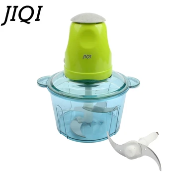 

JIQI 2L Electric Chopper Meat Grinder Mincer Stir Pepper Nuts Shredder Automatic Fruit Vegetable Food Processor Slicer Blender