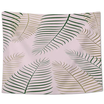 

Autumn Pink Tropical Plant Pattern Wall Tapestry Beach Towel Home Decoration