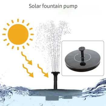 1.4 W Solar Water Fontein Voor Vogel Bad Tuin Zwembad Vijver Decoratie Zonnepaneel Powered Fontein Waterpomp KitA2