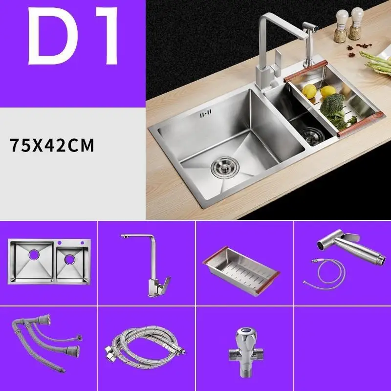 De Acero Inoxidable Tarjas Para Cocina Lavandino портативная нержавеющая сталь Куба Lavabo Fregadero Pia Cozinha кухонная раковина - Цвет: MODEL J