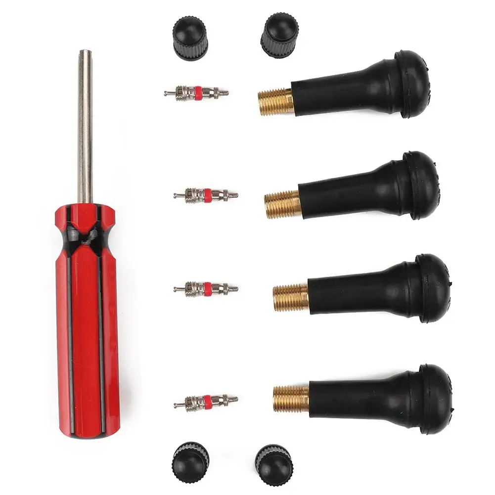 

1Set Valve Core Installation Tool with Valve Cores TR414 Tire Nozzle Fit for All Vehicle Truck