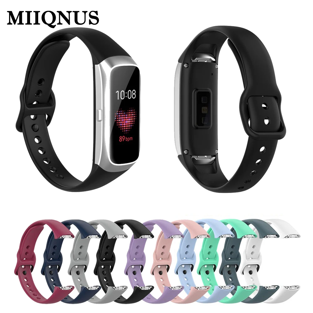 Band Strap Smart-Watch-Accessories Fit-Sm-R370 MIIQNUS Galaxy Samsung Silicone Fashion