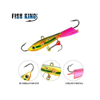 FISH KING-10-20g 스윔베이트 밸런서 겨울 낚시 루어, 아이스 메탈 지그 하드 싱킹 미노우 파이크 저크 베이트, 워 블러 크랭크베이트