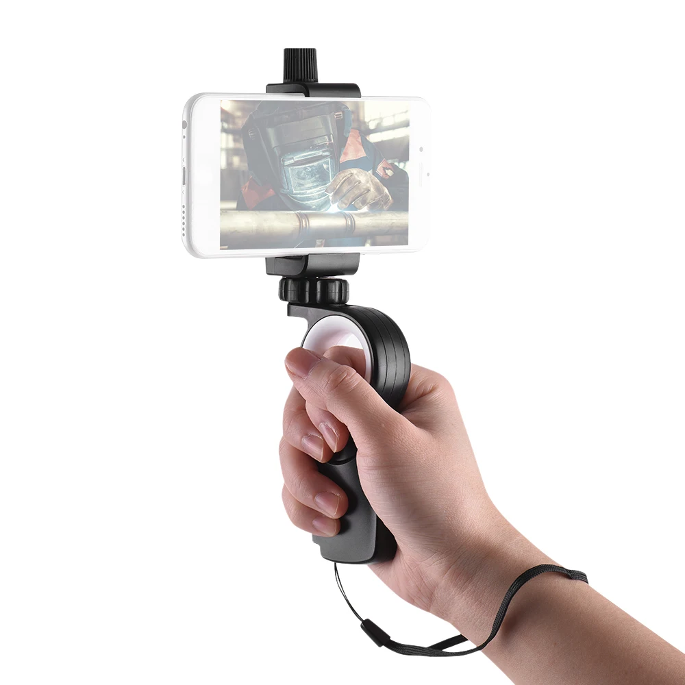 

Andoer HC1 Smartphone Action Camera Hand Grip Stand Handle Holder Stabilizer Phone Tripod Mount for iPhone for GoPro Hero