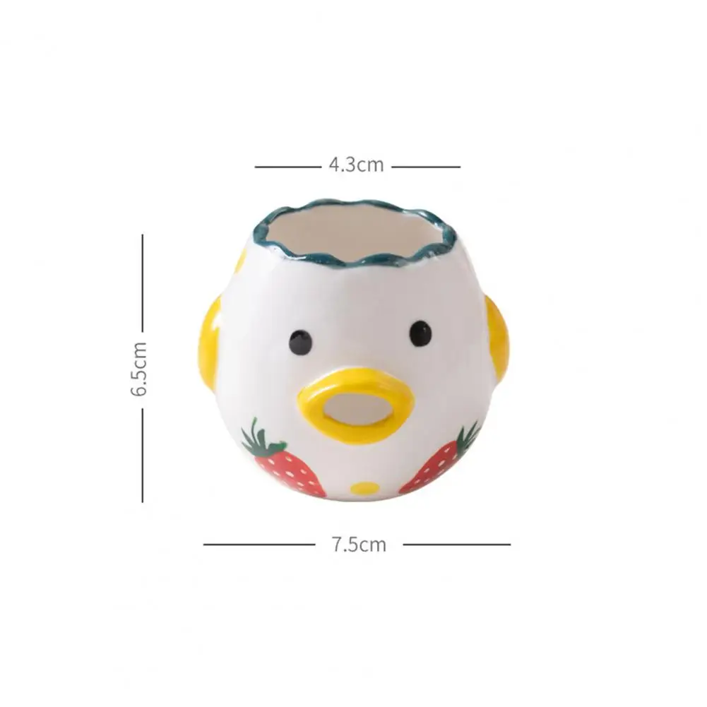 Funny Egg Separator Convenient Oval Beak Design Ceramic Chicken Shape Yolk Protein Filter Egg Divider egg separator