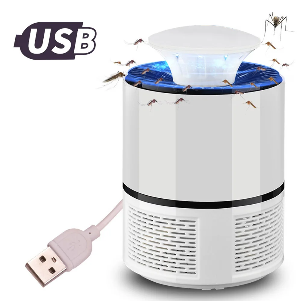 5 В USB домашняя лампа от комаров, Домашняя электроника от москитов, убийца от насекомых, ловушка для насекомых, УФ светильник - Цвет: Белый