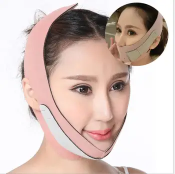 

400PCS/LOT V-Line Lift Up Mask Cheek Chin Neck Slimming Thin Belt Strap Beauty Delicate Facial Thin Face Mask Slimming Bandage