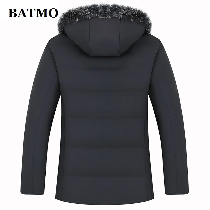 BATMO 80% Белые куртки с капюшоном на утином пуху для мужчин, мужские зимние куртки с капюшоном, пальто с капюшоном для мужчин, 88025