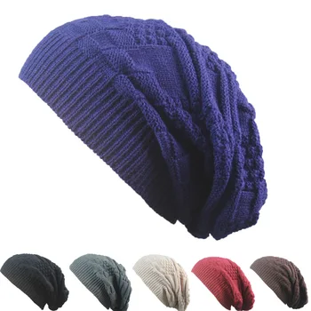 

2019 HOT Fashion winter hats women beanies men women skullies casual thick warm velvet beanies solid color warm hat cap