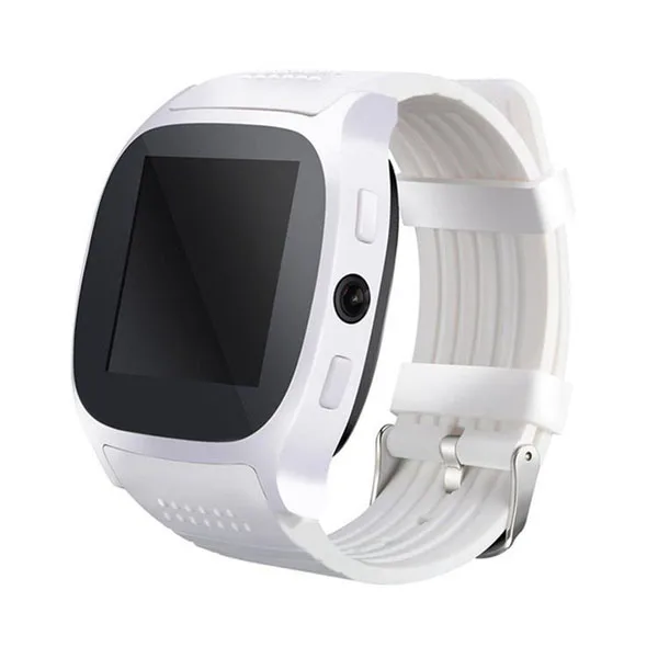Умные часы мужские T8 sim-карты Bluetooth Смарт-часы водонепроницаемые 2G gps вызов ответ на телефон камера мальчик девочка для android - Цвет: Белый