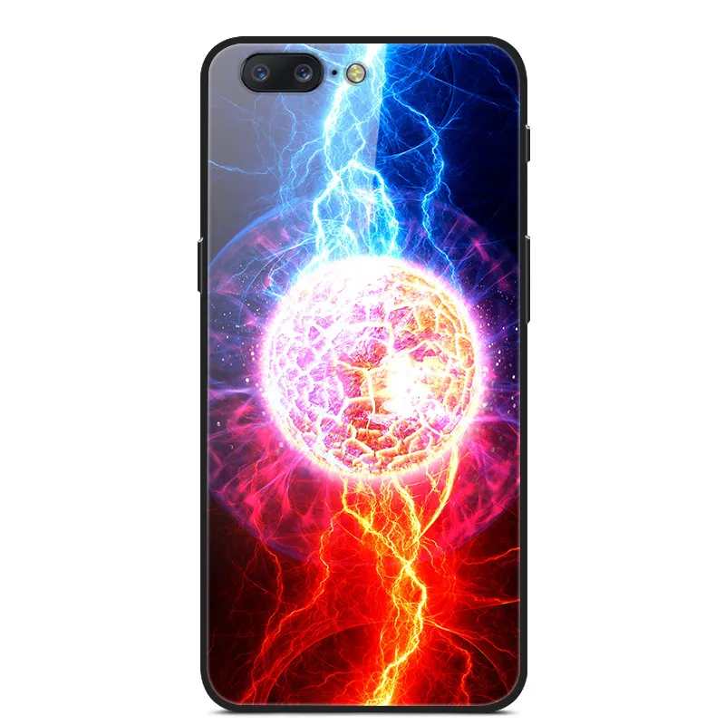 Для Oneplus 5 5 T чехол из закаленного стекла жесткий чехол для телефона для Oneplus 7 Pro TPU бампер чехол s для One plus 5 T 7 Pro Coque - Цвет: 47