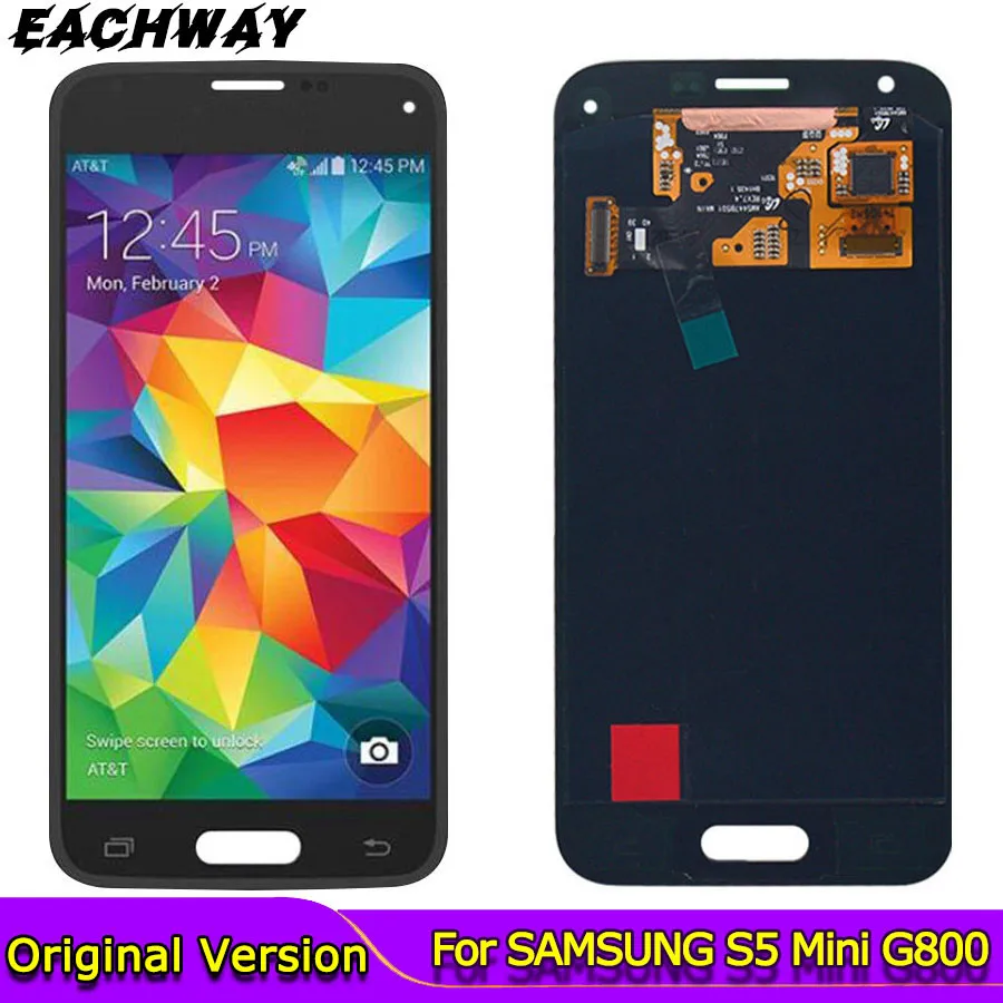 Оригинальный ЖК-дисплей 4 50 дюйма для SAMSUNG Galaxy S5 Mini G800 дисплей с сенсорным экраном