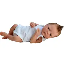 Poupée Reborn réaliste, nouveau né mignon, corps complet en Silicone, jouet pour enfants, cadeau de Surprise de noël 