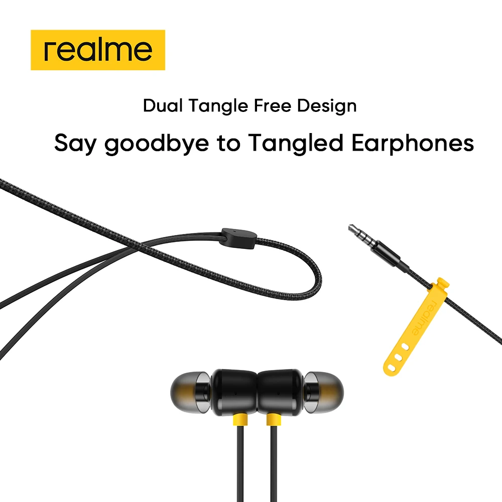 Realme бутоны 2 черный wired 3.5mm наушники 3 кнопочный пульт дистанционного управления с
