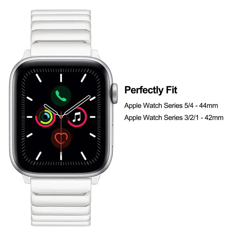 Новый керамический ремешок для часов iWatch Apple Watch 44 мм 42 40 38 серии 5 4 3 2 1 женщин и