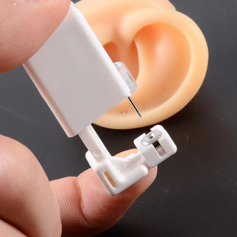 PRENKIN Monouso Auto Ear Piercing Dispositivo Di Sicurezza Strumento Health Unit Monouso Orecchio Strumento Ear Stud Pierce Kit Asepsis - Foto 6