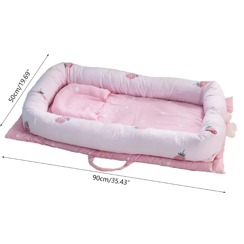 Infant Nest Bed Crib Newborn Crib Travel Bed Newborn Bumper Baby Kid Cradle NEW U50F Infant Nest Bed Crib Newborn Crib Travel Bed Newborn Bumper Baby Kid Cradle NEW U50F