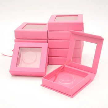 

false eyelash packaging box lash boxes packaging custom logo faux cils 3d mink lashes magnetic square case wholesale bulk vendor