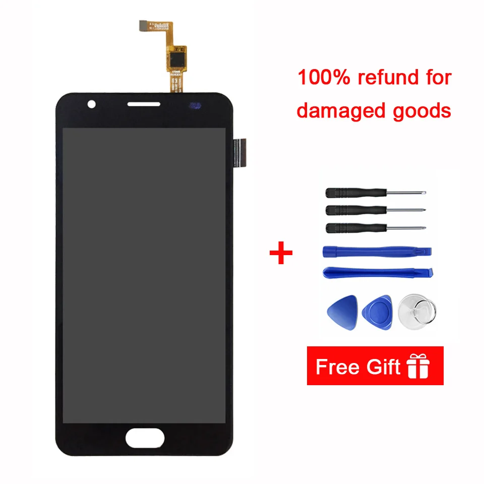Черный/белый 5 дюймов для Oukitel K6000 Plus ЖК дисплей и сенсорный экран дигитайзер в