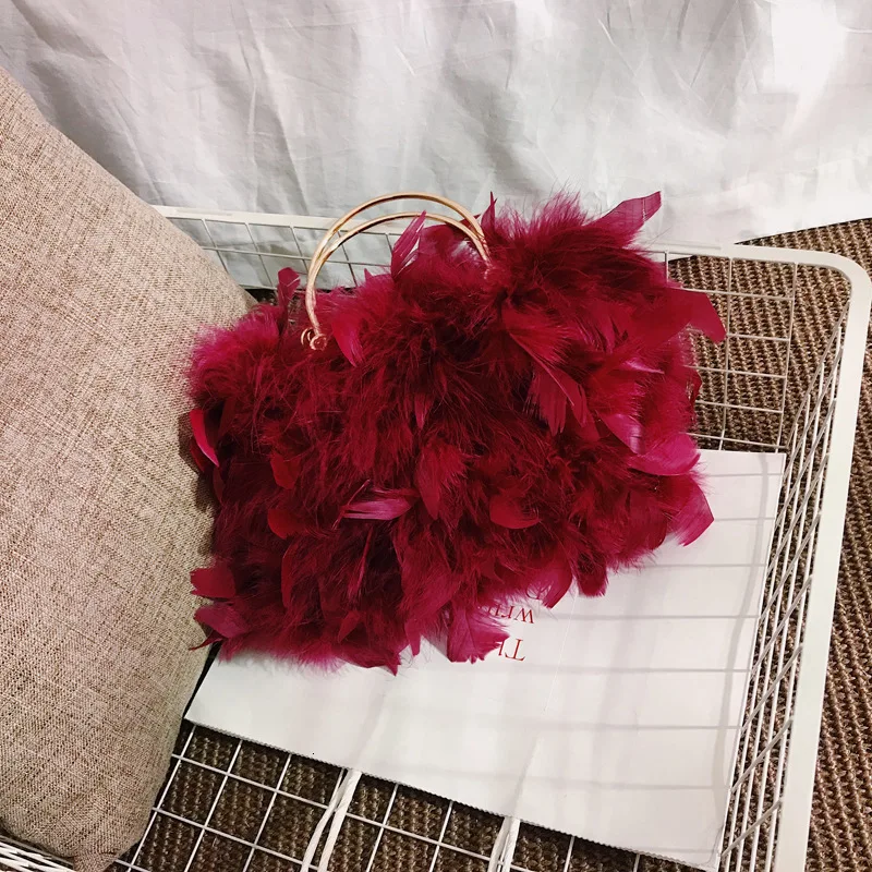 

Feathers Leather Crossbody Bags For Women 2020 Luxury Handbag Designer Ladies Hand Tote Shoulder Messenger Bag Sac A Main Female