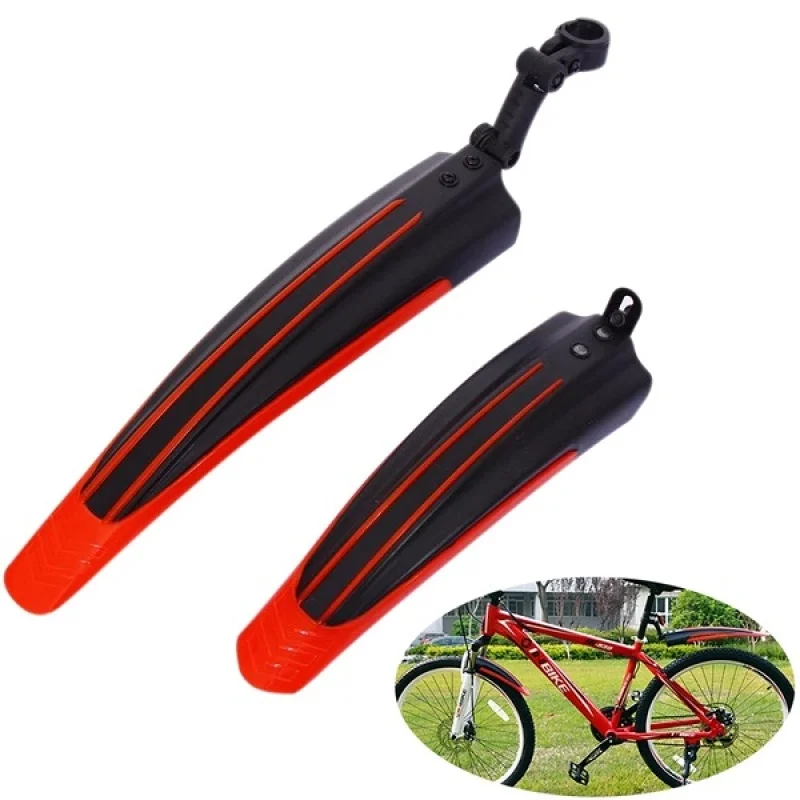 2pcs Adjustable BicycleFenders Mountain Bike Front/Rear Tire Mudguards Mud Guard Accessories Durable Bike Fenders