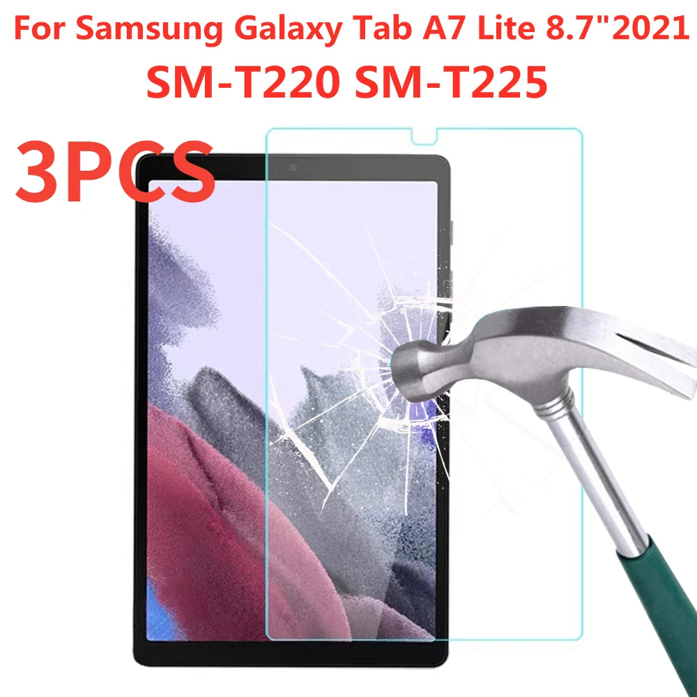 3 шт. 9H закаленное стекло для Samsung Galaxy Tab A7 Lite 8 7 дюймов Защитная пленка экрана
