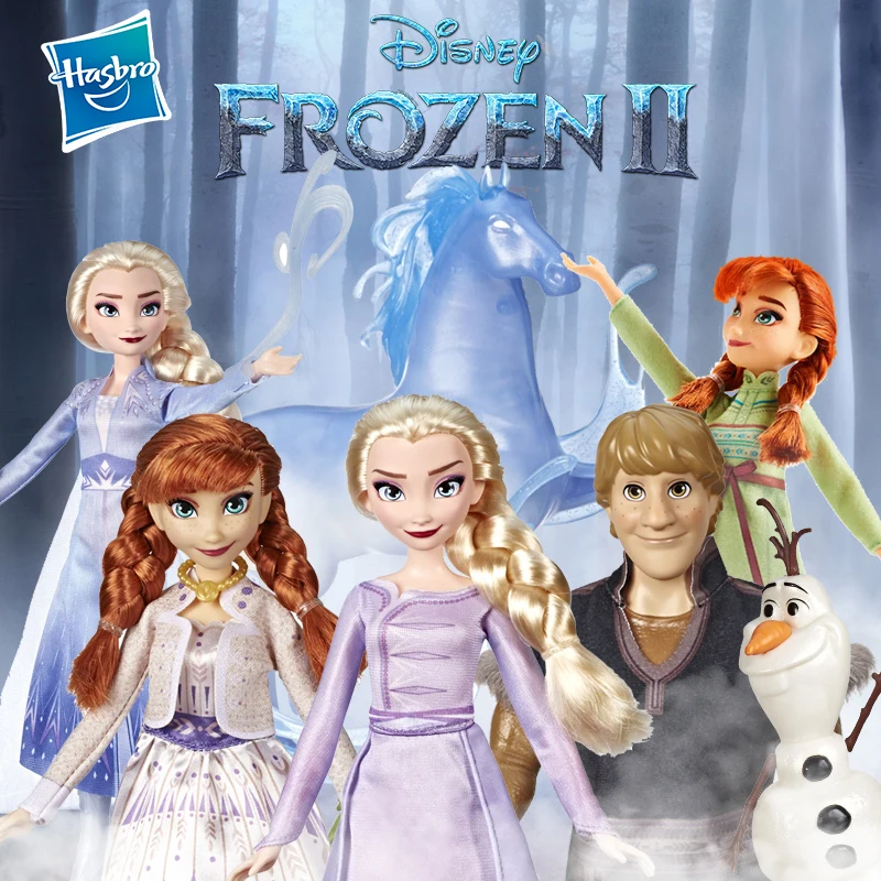 Najtaniej Hasbro Disney księżniczka mrożona Elsa Anna, Olaf magiczna wirująca przygoda lalka mody, która rozświetla strój zainspirowany 2 filmem