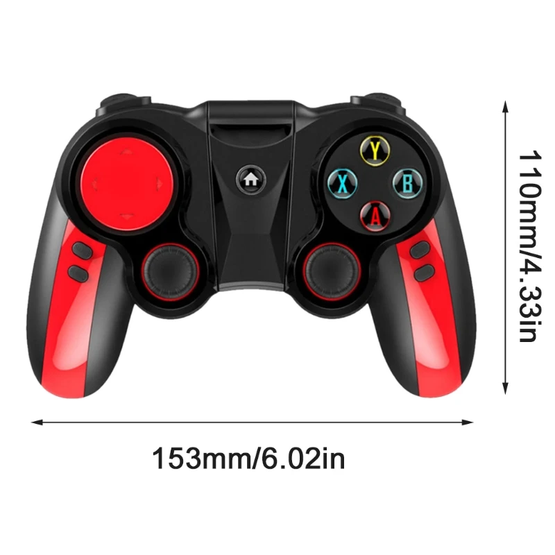 

Wireless Bluetooth Gamepad Trigger with Stand Cellphone Joystick Game Controller 203A
