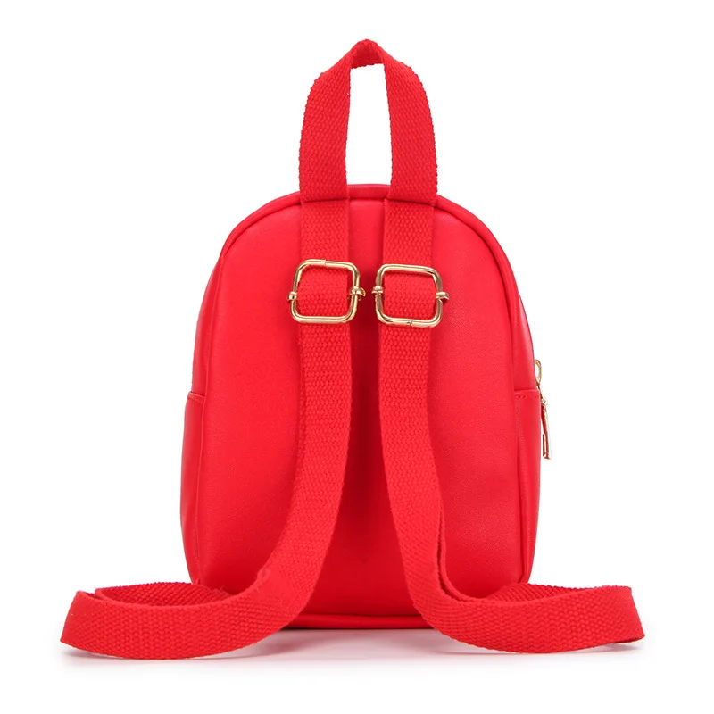 

New Style Trend Children Pu Snacks Small Backpack Cute Cartoon Little Duck CHILDREN'S Small Bookbag Travel Backpack