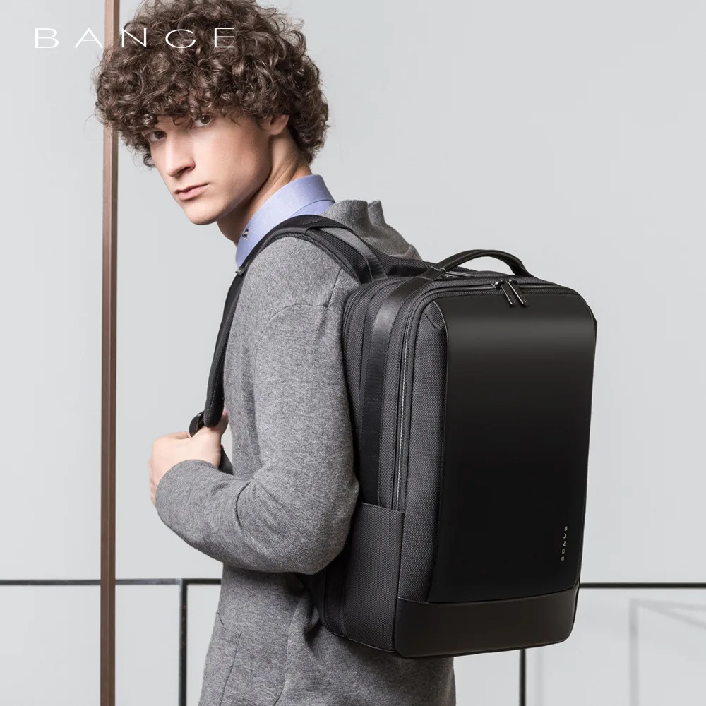 BANGE Brand Fashion Business Backpack For Men Travel Notebook Laptop Backpack Bags 15.6 inch Anti theft Male Mochila For Teens 6