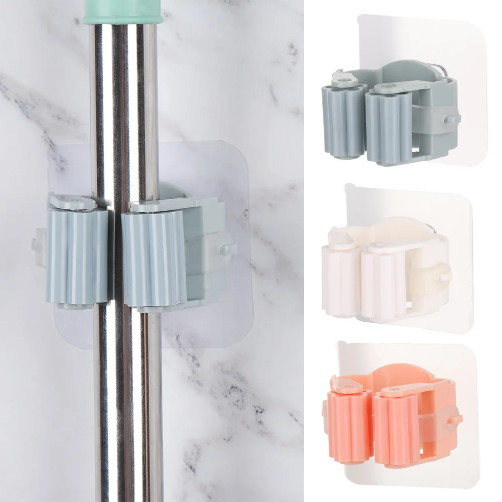 

1 Pc Mop And Broom Holder Mop Organizer Garden Storage Rack Kitchen Tool Hanger Folding Rack Metal Tools Behind Doors On Walls