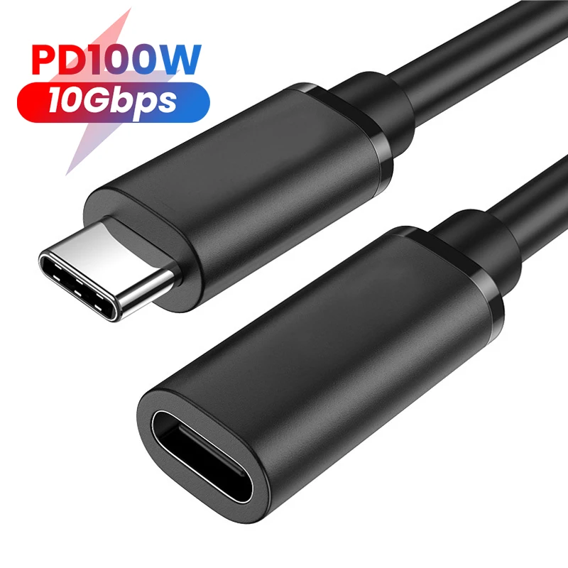 10 Гбит/с Gen2 Type-C USB 3 1 для мужчин и женщин Расширение данных 100 Вт кабель зарядки