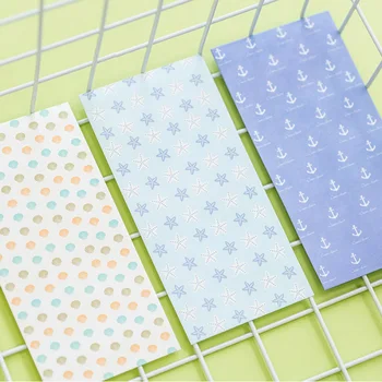 

5pcs/lot Cute Marine Style Series Paper Envelope Writing Paper Stationery Birthday Christmas Card Envelopes School Supplies Gift