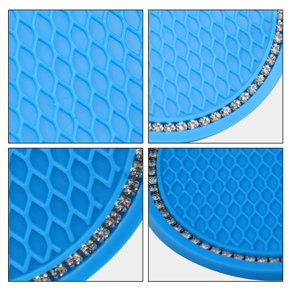 Vehicle Car Coasters Cup Holder Silicone Anti Slip Dog Paw Coaster Mat Auto Accessories 6 Colors cup holder coasters car coaster pads