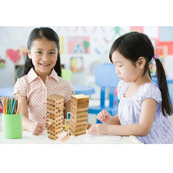 

Stacker Extract Educational Building Toy Gift 2019 Assembled New DIY Tower Wood Building Blocks Toys For Children Family Game